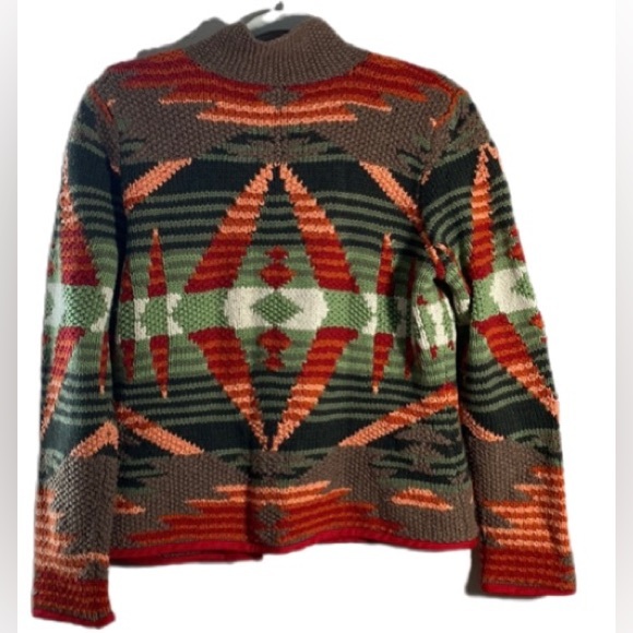 Telluride Clothing Co. Women's Multi-Color Boho Button Sweater/Cardigan. Size M - Picture 2 of 4